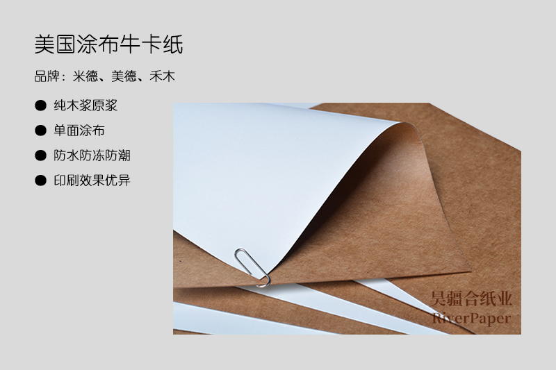 美國涂布牛卡紙
