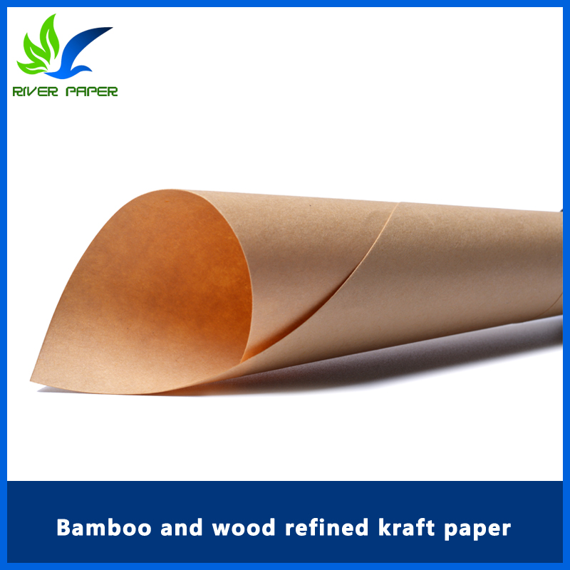 Bamboo and wood refined kraft paper 60-250g