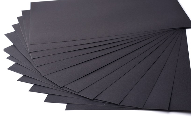 Pure wood pulp black cardboard 80-550g