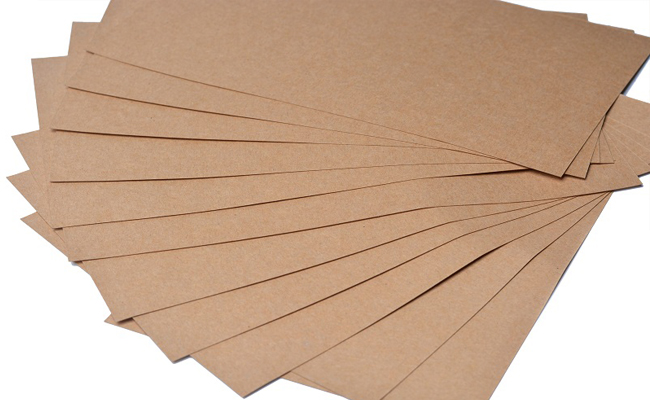 Double sided light colored kraft cardboard 150-450g