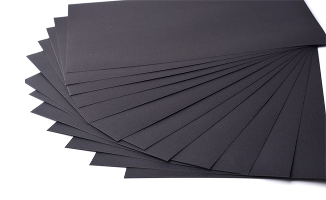 Double sided black cardboard 80-550g